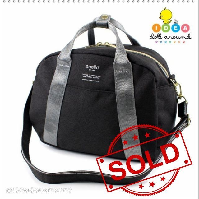 กระเป๋า Anello รุ่น mini boston shoulder bag สีดำ ของแท้จากญี่ปุ่น