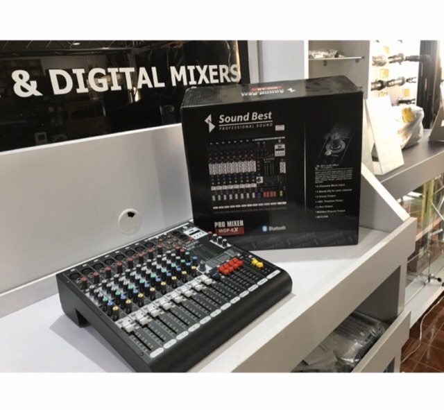 มิกเซอร์Sound Best MPG-8Xมีช่องเสียบUSBมีBluetooth มี8channelรับประกัน1ปีจากผู้นำเข้า