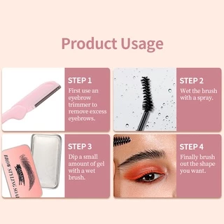 IMAGIC เจลปัดคิ้ว 3D กันน้ำ ติดทนนาน แว็กซ์ปัดคิ้วตั้ง คิ้วฟู อุย Brow Styling Soap เจลปัด สบู่ปัดคิ้