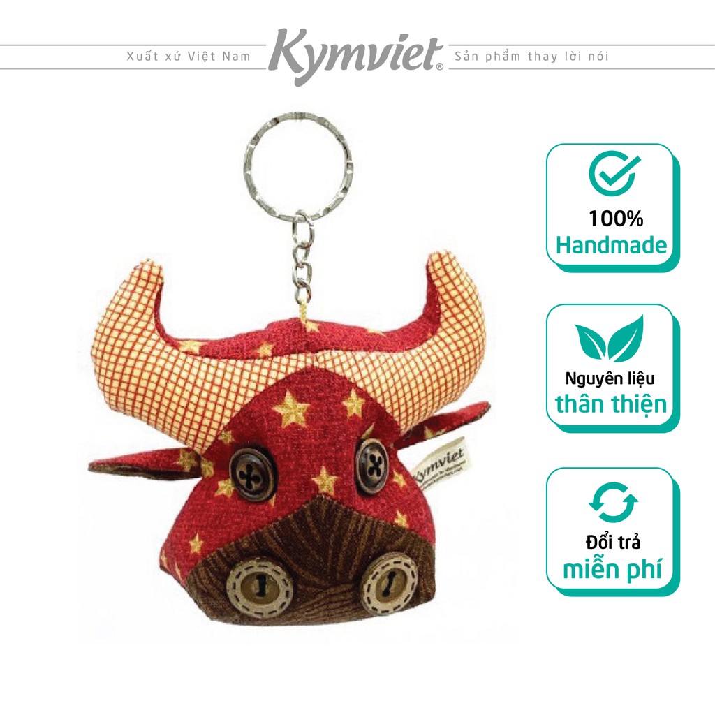 พวงกุญแจควายยัดไส้ผ้าฝ้าย Kymveet Craft [MKT-2102]
