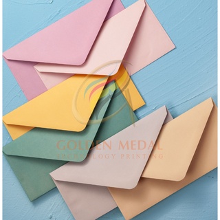 ซองงานแต่ง ซองเบอร์ 9 (4x9 นิ้ว) ซองการ์ดแต่งงาน สีพาสเทล ยุโรป (50ชอง/1แพค) Envelope