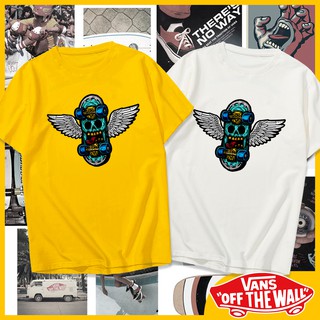 VANS เสื้อยืดซานตาครูซเสื้อยืดสเก็ตบอร์ดคลาสสิกดอทผ้าฝ้าย Unisex ขนาดเอเชียหลากหลายสี oaj