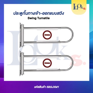 ประตูกั้นทางแบบสวิง เข้า-ออก, Swing Turnstile, เครื่องกั้นทางเดินติดผนัง