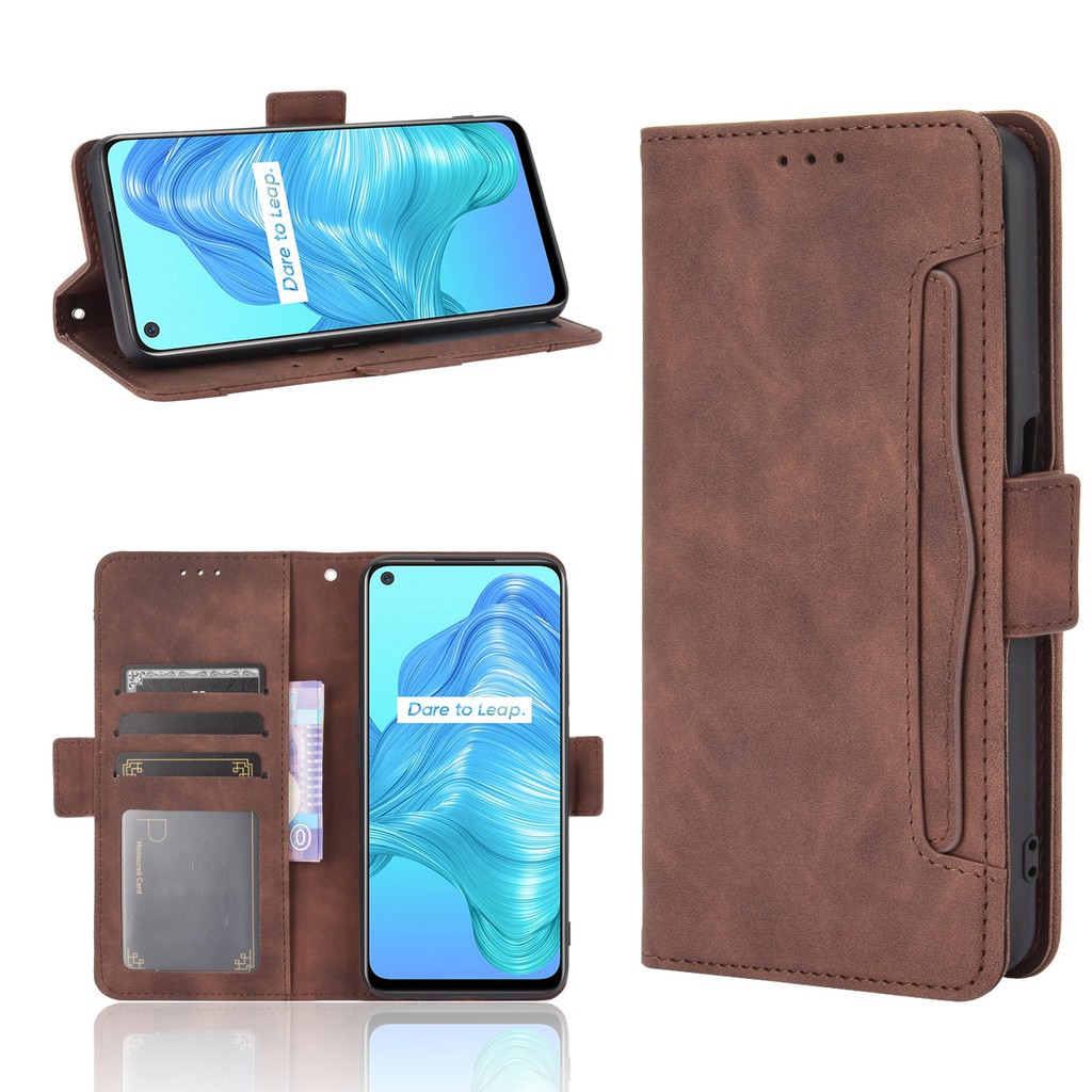 เคสโทรศัพท์มือถือหนัง PU ผสมซิลิโคน TPU นิ่ม ฝาพับแม่เหล็ก พร้อมช่องใส่บัตร สําหรับ for LG G8S G8X V