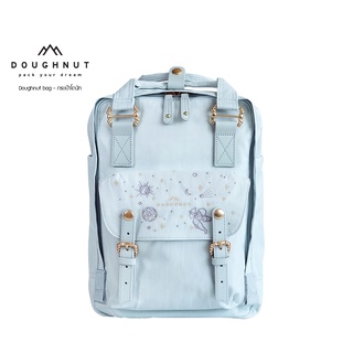 DOUGHNUT BAG MACAROON CLASSIC GRACE SERIES LIMITED EDITION : BLUE LOTUS - กระเป๋าโดนัทเพิ่มลุคน่ารัก ผลิตจากผ้าไนล่อน คุณสมบัติกันน้ำ น้ำหนักเบา กระเป๋าเป้ กระเป๋าโดนัท กระเป๋าเป้ กระเป๋าสะพายหลัง กระเป๋า กระเป๋าเดินทาง (รหัสสินค้า 09514)