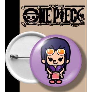 ONEPIECE BADGE เข็มกลัด วันพีช โรบิน พื้นม่วง ROBIN PURPLE