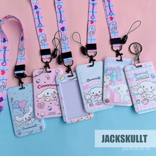 Cinnamoroll กระเป๋าใส่บัตรพร้อมสายคล้องคอน่ารักสําหรับเด็ก