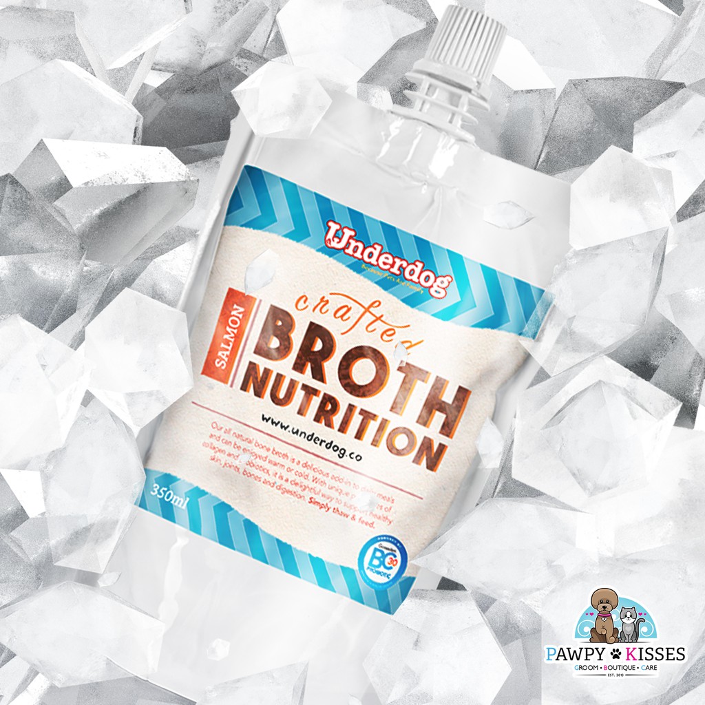 Underdog Frozen Salmon Bone Broth สําหรับสุนัข 350มล