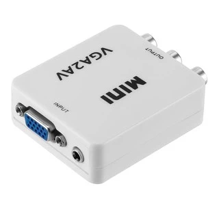 1080P Mini VGA TO AV Rca ตัวแปลง AV TO VGA / Cvbs + Hdtv Pc