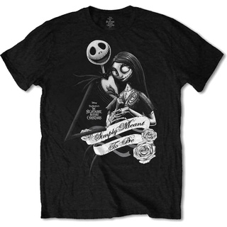 เสื้อยืดสีขาวเสื้อยืด พิมพ์ลาย Nightmare Before Christmas Simply Meant Official Merchandise สําหรับผู้ชาย 812876S-4XL