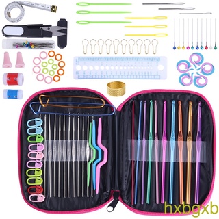 [hxbgxb]100pcs Crochet Hook Set Yarn Knitting Needles Sewing Tools Full Set DIY Crochet Craft Tools