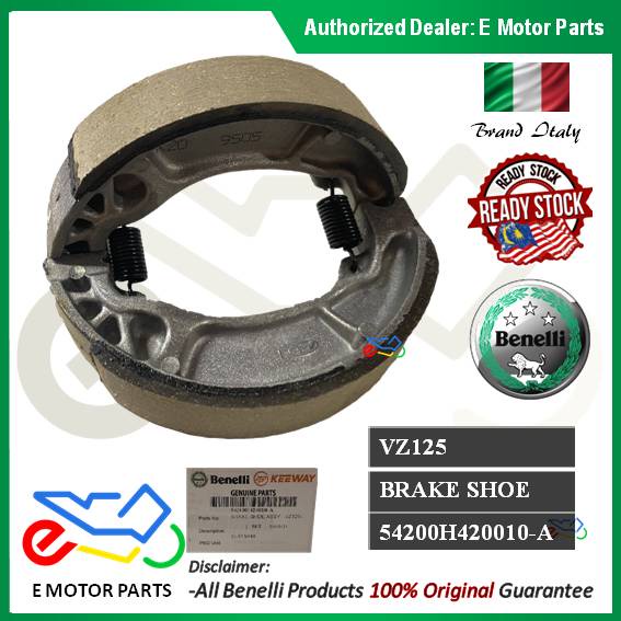 VZ125 VZ125I ผ้าเบรกหน้าประตูประตู BENELLI - 54200H420010-เอ