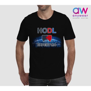 เสื้อยืด Brand Anywear ลาย HODL Experty รุ่น CCT002 ขาวและดำ