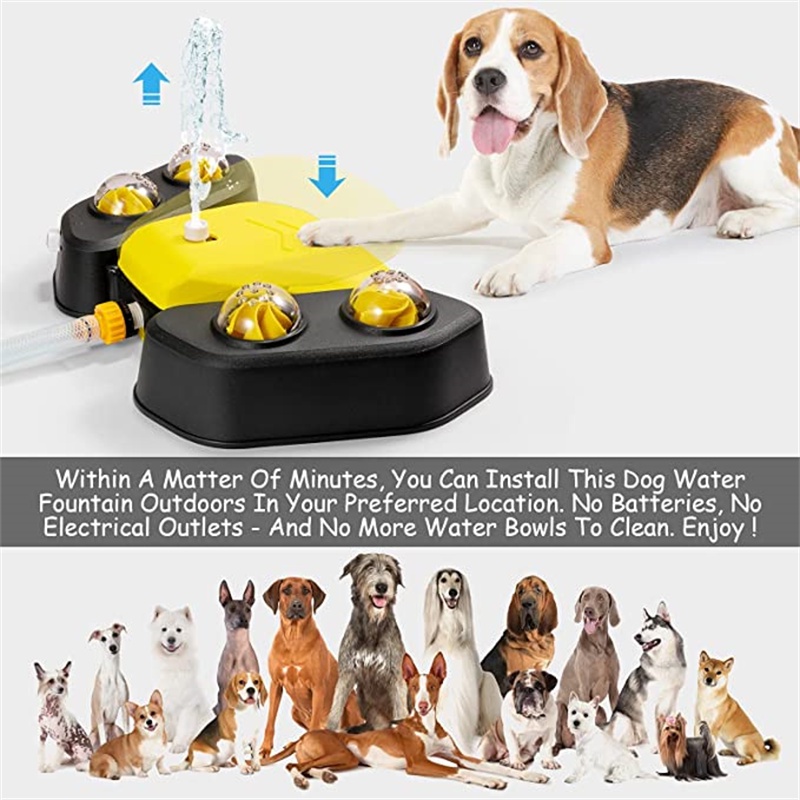 Dog Water Fountain Pet Fountain Multifunctional Dog Automatic Drinking