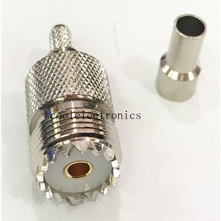 5 ชิ้น SO239 UHF หญิง Windows Crimp Connector สําหรับ RG58 L…