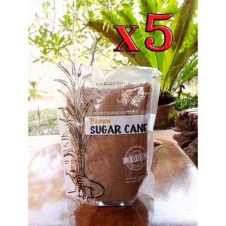 Xongdur Brown Sugar Cane Natural 100% 500 g. 5 sachets