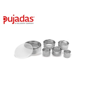 PUJADAS ชุดพิมพ์ตัดแป้งวงกลมทรงหยัก 8 ชิ้น PUJ1-733.000