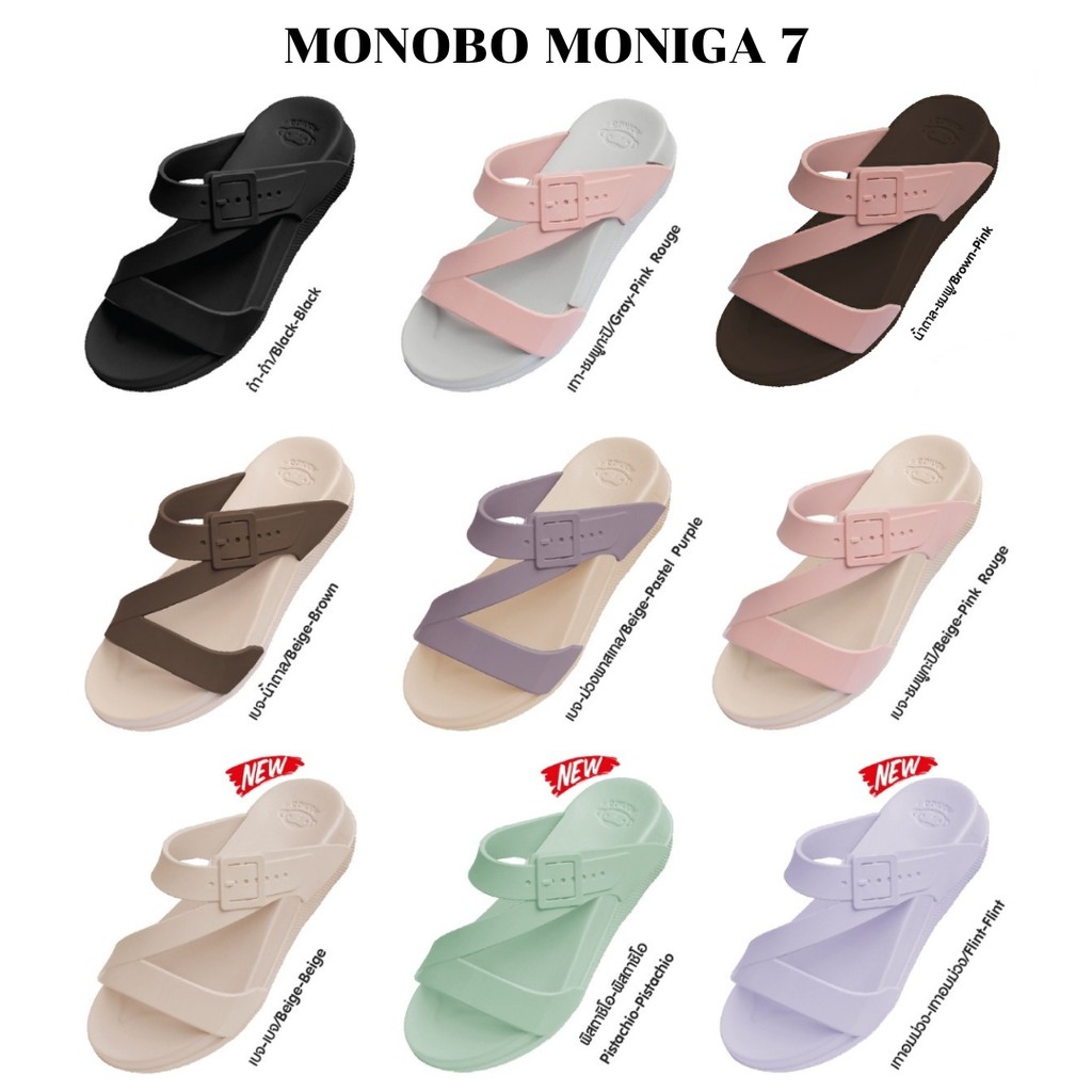 [ส่งทุกวัน] Monobo Moniga 7 โมโนโบ้ โมนิก้า 7 แท้ 100% รองเท้าแตะ