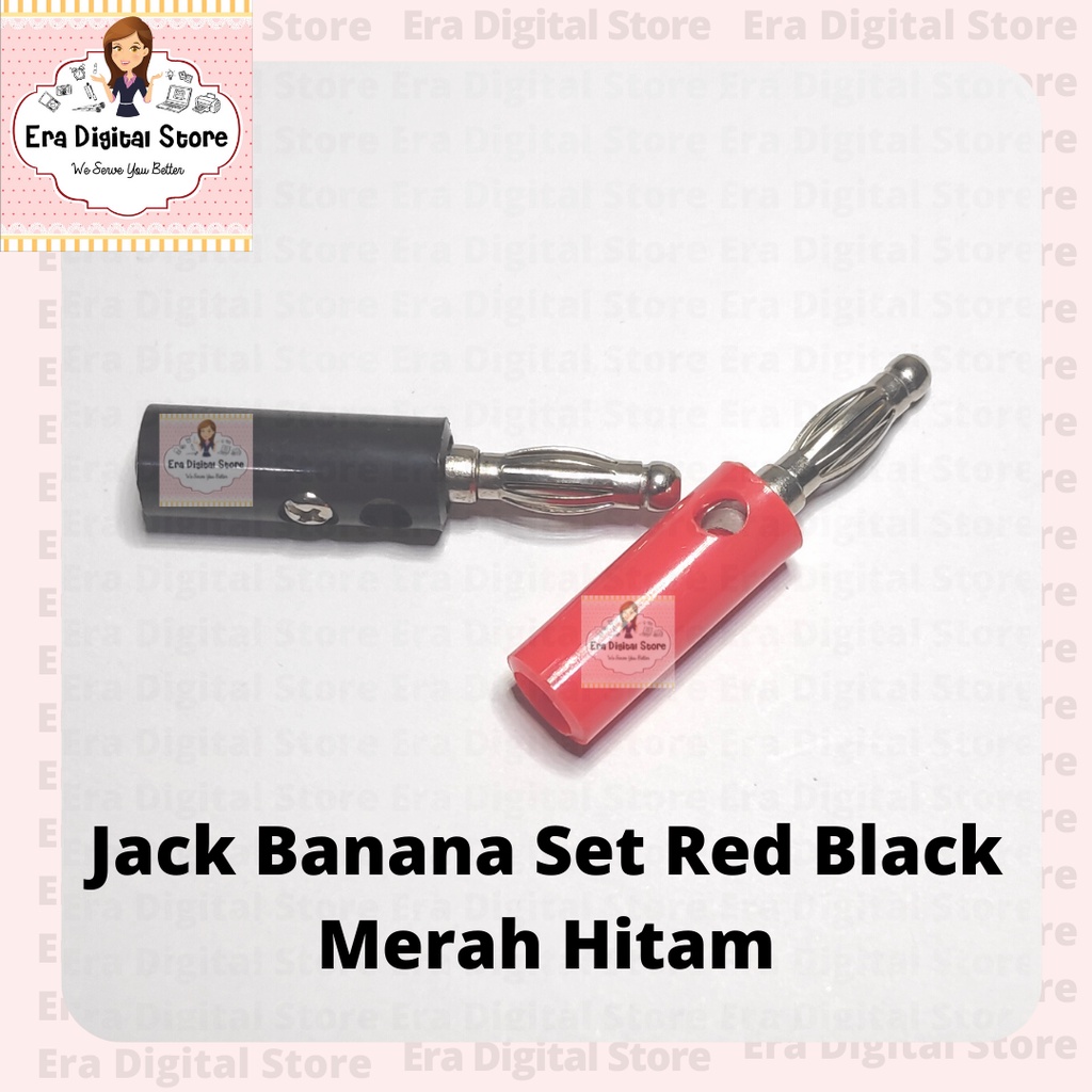 MERAH Jack Banana Set สีดํา แดง