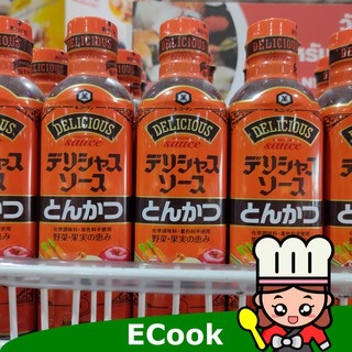 ecook ซอส ทงคัตสึ คิโคแมน 500ml kikkoman tonkatsu sauce