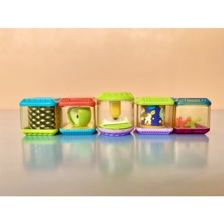 Fisher Price blocks/บล๊อคเสริมพัฒนาการ/ของเล่นเสริมทักษะ/ของเล่นมือสอง/1 ชุด 5 ชิ้น