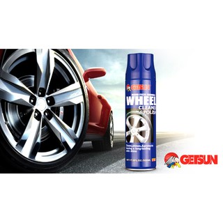 Getsun Wheel Cleaner &amp; Polish 500ml สเปย์โฟม สเปย์ทำความสะอาดล้อแม๊ก สเปย์ล้างล้อแม็กสเปย์ล้างล้อรถยนต์T0390