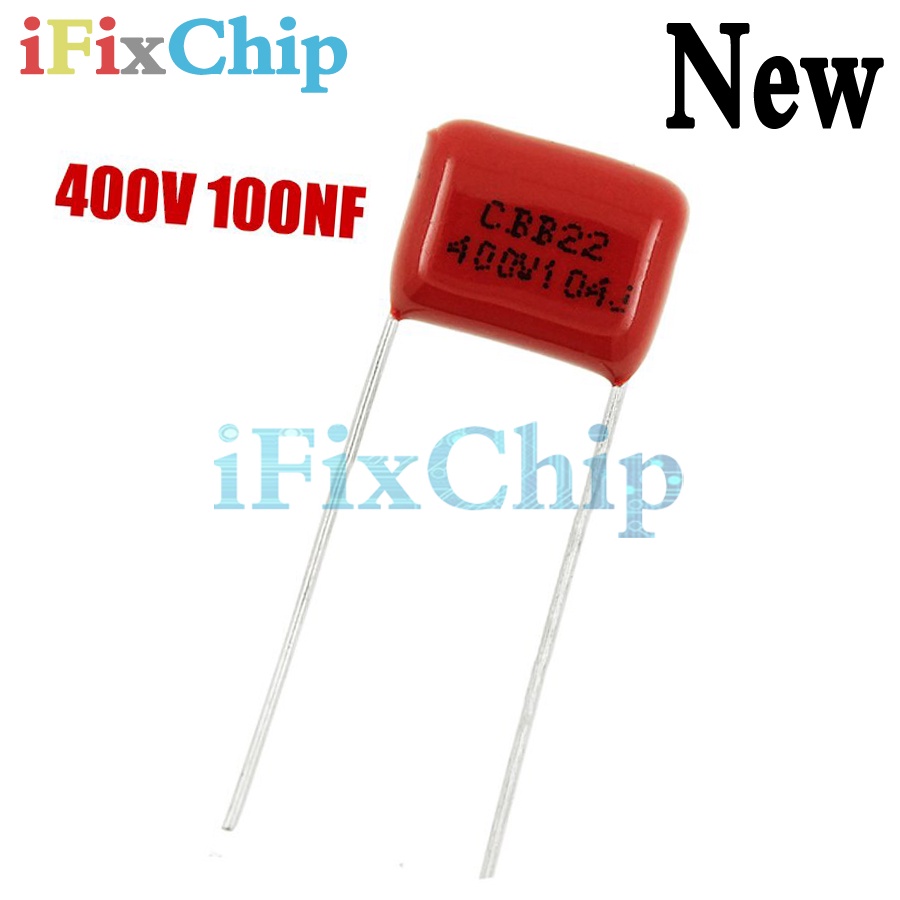 10PCS 400V104J Pitch 10 มม.0.1UF 100NF 400V 104 CBB ตัวเก็บประจุฟิล์มโพรพิลีน