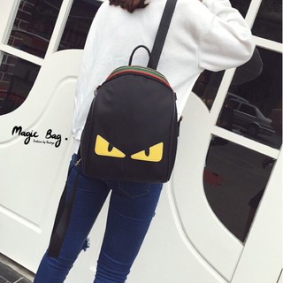 เช็คสินค้าก่อนสั่ง กระเป๋าเป้ Fendi Monster ตาเหลือง คาดเขียวแดง