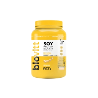 biovitt SOY PROTEIN ISOLATE ซอยโปรตีน ถั่วเหลือง เพิ่มกล้ามเนื้อ ลดไขมัน คุมน้ำหนัก คุมหิว แพ้ WHEY ทานได้ | 907g.