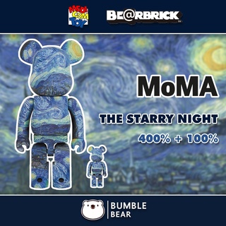 [‼️ของแท้, พร้อมส่ง‼️] 400%+100% Bearbrick Van Gogh [The Starry Night]