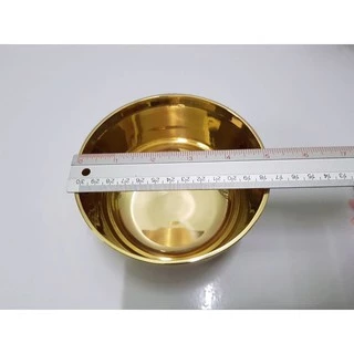 Brass byfa *จอกหล่อ ขันทองเหลือง ทองเหลืองเนื้อดี แบบเรียบแวววาวหนาหนัก ขนาด 4”5”6”