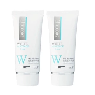 [แพ็ค 2] Smooth E White Babyface Cream 30 G. ครีม ผิวขาว เนียนใส สูตรสำหรับผิวอ่อนโยน MelaWhite Switzerland สมูทอี