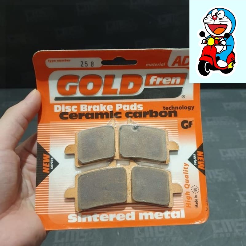ผ้าเบรค Brembo monblock Goldfren 258 M4 GP4RS GP4RX