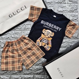 ชุดเซ็ตหมีBurberry ของเด็ก พร้อมส่ง