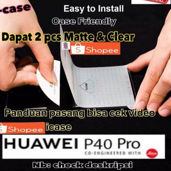 เนื้อหา 2 ชิ้น Anti-Scratch / Screen Proter Huawei P40 Pro Case Friendly - Membrane P40 Pro 7K1