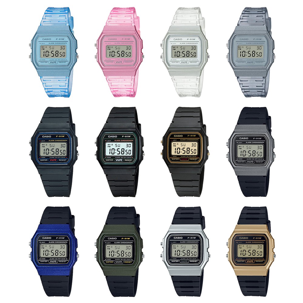 Casio Standard  F-91W,F-91WG F-91WS-2,F-91WS-4,F-91WS-7,F-91WS-8,F-91W-1,F-91W-3,F-91WG-9,F-91WM-1B