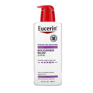 Eucerin Roughness Relief Lotion Fragrance Free 16.9 fl oz (500 ml)