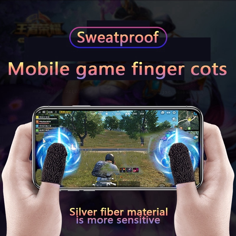 ถุงมือกันลื่น แบบสัมผัส สำหรับเล่นเกมมือถือ