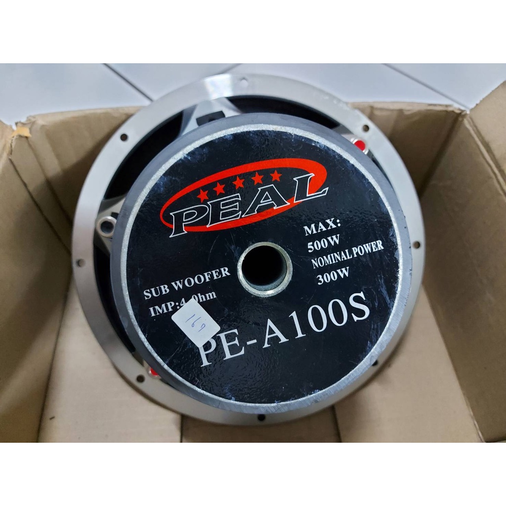 PEAL PE-A100S 10 inch sub ว็อยคู่โครงหล่อแม่เหล็ก2ชั้น นักเล่นคอไฮเอ็นนิยม คุณภาพเสียงดี หนัก แน่น น