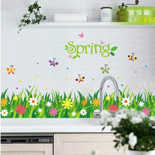 Transparent Wall Sticker สติ๊กเกอร์ติดผนังแต่งขอบ SK7088 (กว้าง134cm.xสูง60cm.)