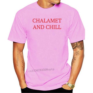 ROUND คอลูกเรือเสื้อยืดแขนสั้น ผ้าฝ้าย พิมพ์ลาย Chalamet and Chill Timothee Chalamet 3D แฟชั่นฤดูร้อน สําหรับผู้ชาย FJcp