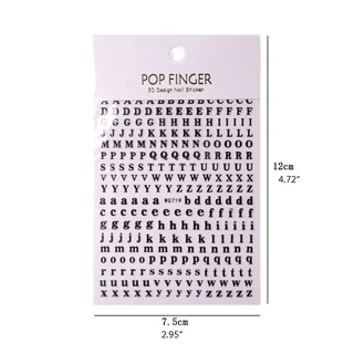 Flgo สติ๊กเกอร์โลหะลายตัวอักษรสําหรับติดตกแต่งเล็บ 26 ตัวอักษร