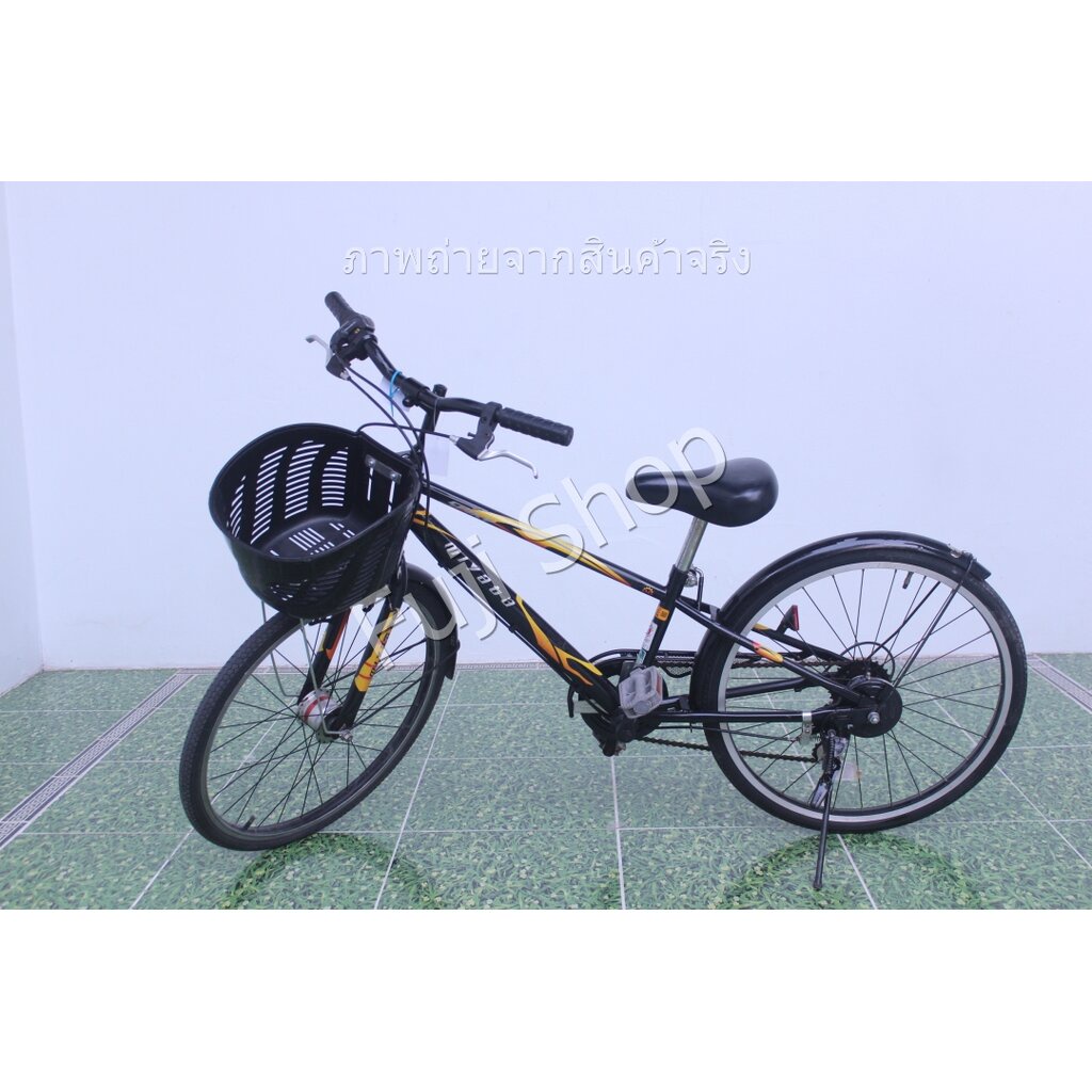 จักรยานญี่ปุ่น - ล้อ 22 นิ้ว - มีเกียร์ - สีดำ [จักรยานมือสอง]