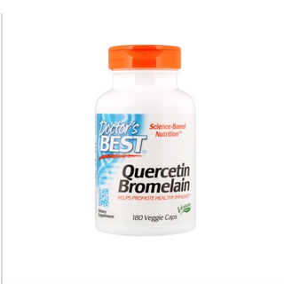 Doctors Best Quercetin Bromelain, 180 Veggie Caps