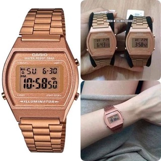 นาฬิกาข้อมือสายเลท  casio คาสิโอ้ ระบบดิจิตอล   มีวันที่ เดือน ปี มีไฟดูเวลากลางคืน พร้อมกล่องคาสิโอ