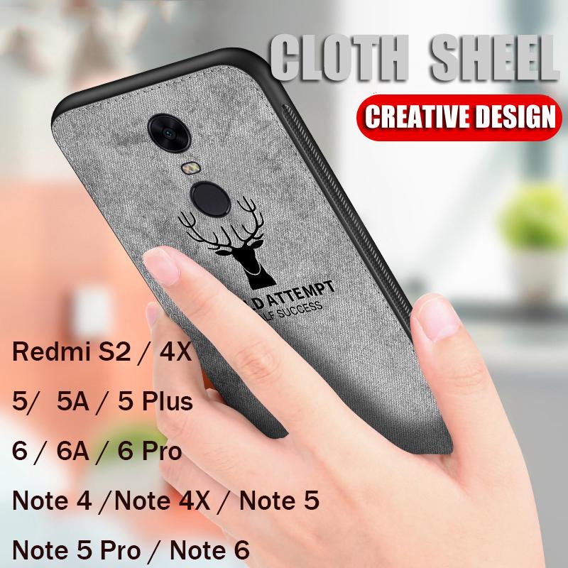 Redmi S2/4X/5/5 Plus/6/6A/6 Pro/Note 4/Note 4X/Note 5/Note 5 Pro/Note 6 TPU Case Deer Cover Silicone Casing