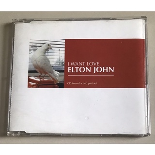 ซีดีซิงเกิ้ล ลิขสิทธิ์ มือ 2 สภาพดี...229 บาท “Elton John” ซิงเกิ้ล "I Want Love" แผ่นหายาก Made in EU