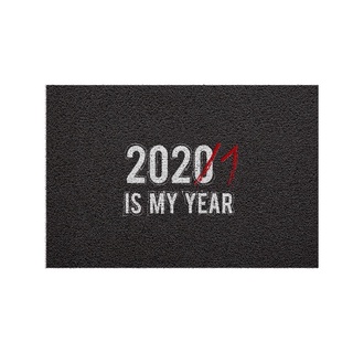 Clearance [MT01-00000014] พรม พรมเช็ดเท้า พรมดักฝุ่น ลาย 2021 My Year สั้น 40x60 ซม ลดล้างสต๊อก