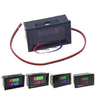 โวลต์มิเตอร์ดิจิทัล หน้าจอ LCD 0.56 นิ้ว 12V 24V 72V 84V แบตเตอรี่ แสดงสถานะ ตะกั่ว กรด พลังงาน รถยนต์ รถจักรยานยนต์ เครื่องทดสอบแรงดันไฟฟ้า