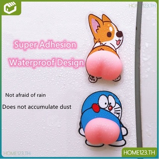 2 ชิ้น/แพ็ค การ์ตูนน่ารัก กันเช็ด สติ๊กเกอร์กันรอยประตูรถ แถบป้องกันการชนกัน ตัวตกแต่งกันชนริมฝีปาก